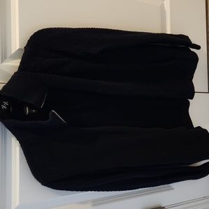 Medium Mens Black Theory zipup Sweater